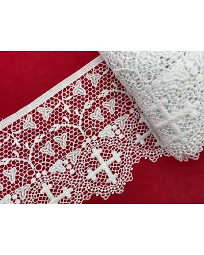 Lace sacred lace embroidery cross cotton height 18 cm 50 cm cut