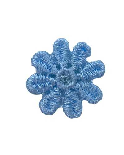 Thermoadhesive Application Small Daisy Flower Patch Shiny Thread Embroidery 2 Cm