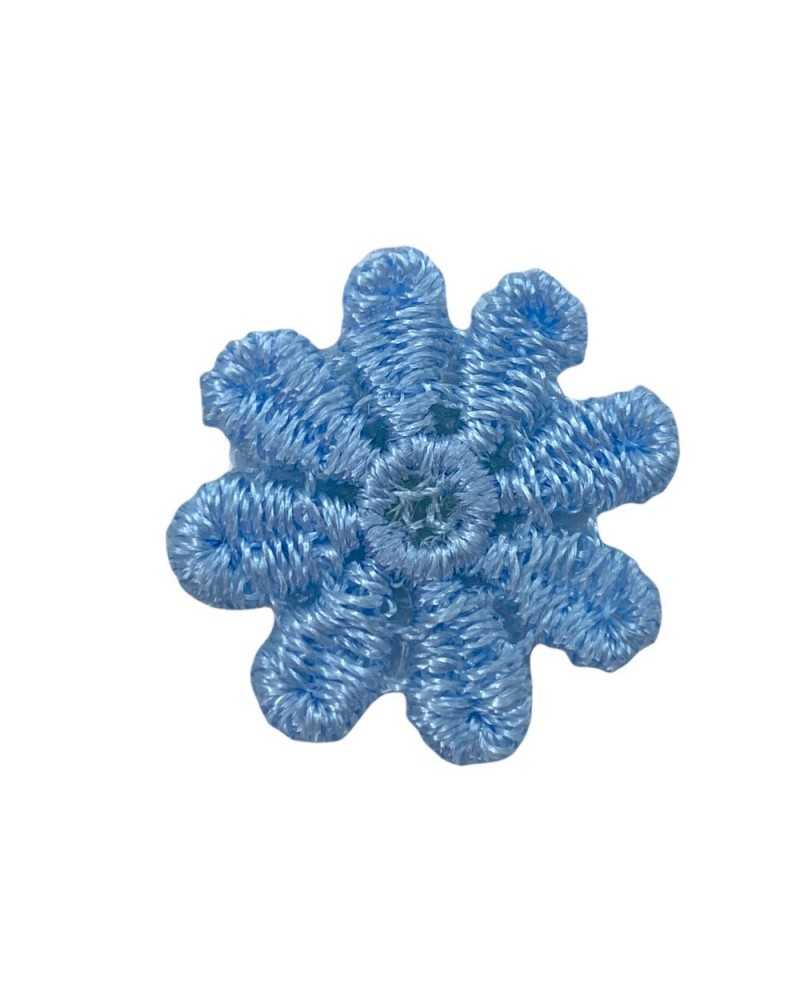 Applicazione Termoadesiva Patch Fiore Margherita Piccolo Ricamo Filo Lucido 2 Cm