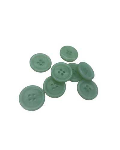 Polyester-Knopfknöpfe 4 Löcher gehämmert grün 2 cm