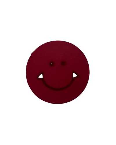 Bottone Smile Baby Intagliati Resina Tinta Unita Mm.14