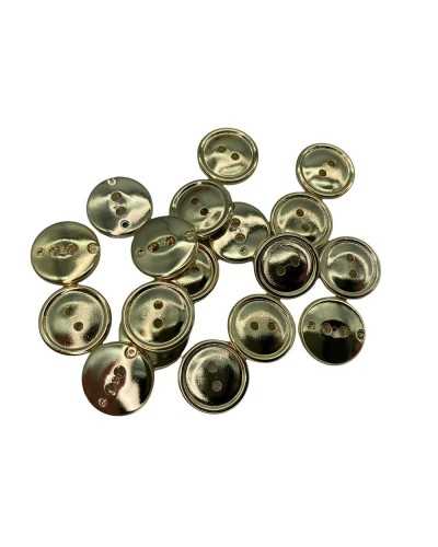 Round Button 2 Holes Gold Resin Polished 18 Mm