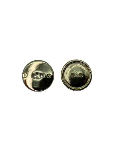 Round Button 2 Holes Gold Resin Polished 18 Mm