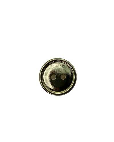 Round Button 2 Holes Gold Resin Polished 18 Mm