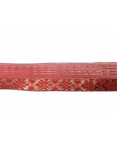 Christmas Pastry Red Gold Lurex High 25 Mm