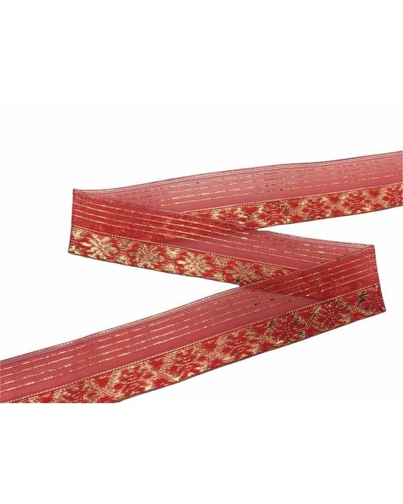 Christmas Pastry Red Gold Lurex High 25 Mm