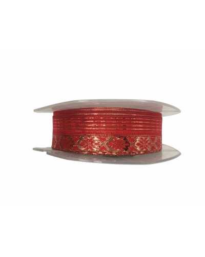 Christmas Pastry Red Gold Lurex High 25 Mm