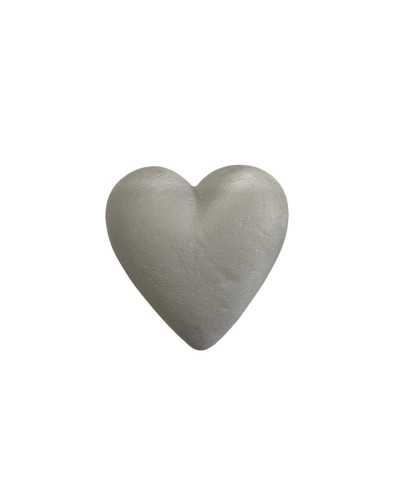 White polystyrene to decorate heart shape 9 cm