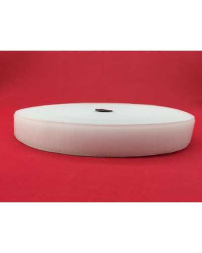 Nastro Velcrato Strappo Uncino Ruvido Maschio Bianco Cucire Alto 2 Cm