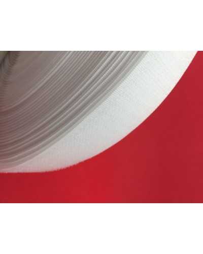 Nastro Velcrato Strappo Uncino Ruvido Maschio Bianco Cucire Alto 2 Cm