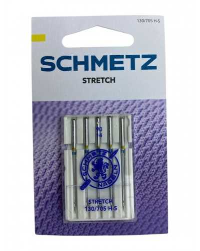 5 aiguilles Schmetz Machine à coudre 90/14 Stretch 130/705 H-S