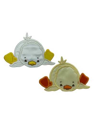 Teacut application Embroidered duckling 9 × 6 cm Price per piece