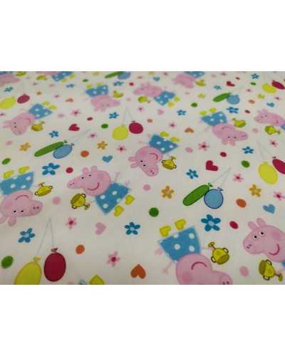 Reine Baumwolle bedruckt Peppa Pig ABC Ltd/Ent H 150