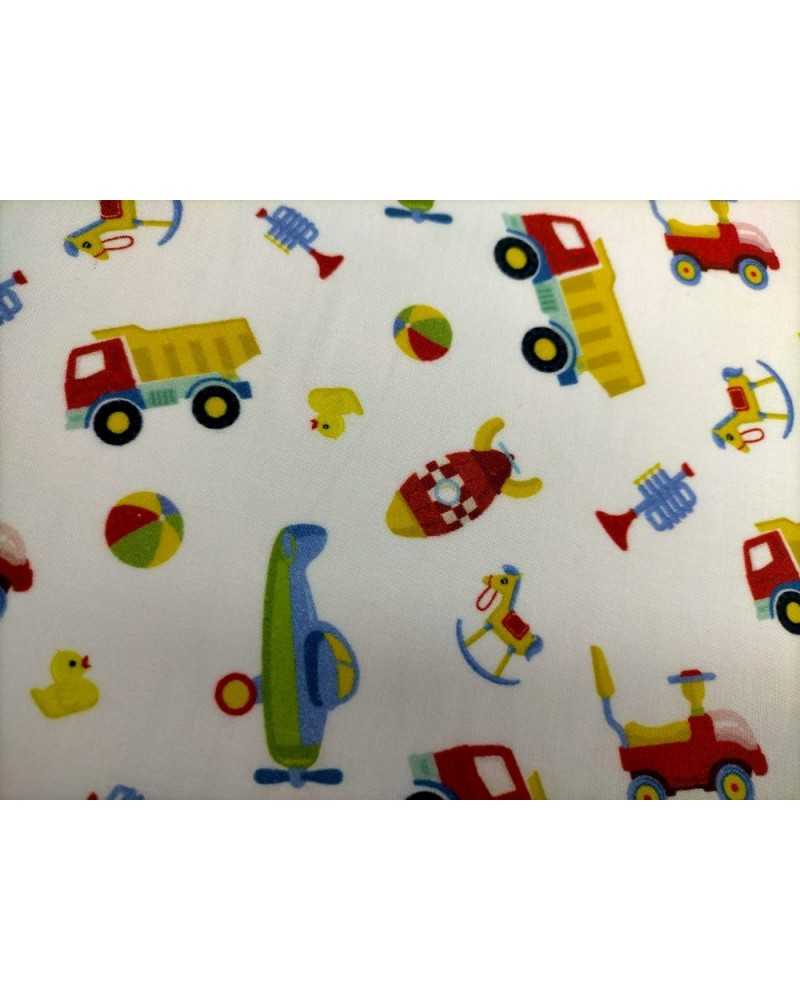 50 Cm Pure Cotton Printed Fabric Baby Vehicles H 150