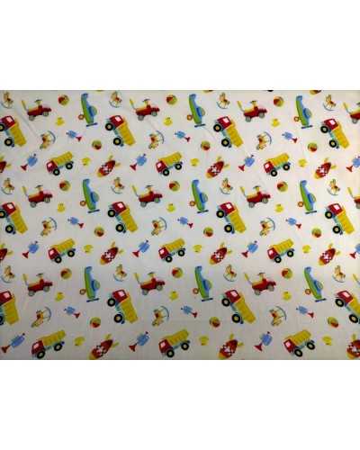 50 cm bedruckter Stoff aus reiner Baumwolle für Babyfahrzeuge, H 150