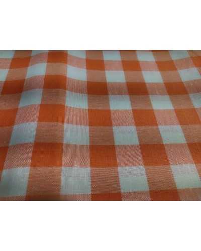Nappe pur coton écossais teint en fil 50 cm H 140