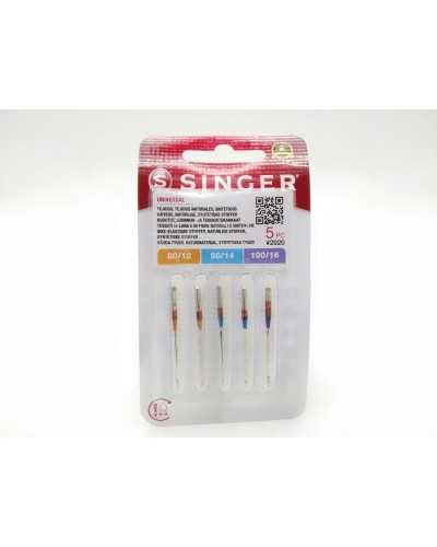 Agujas maquina coser Singer 2020 tejidos algodon 822r