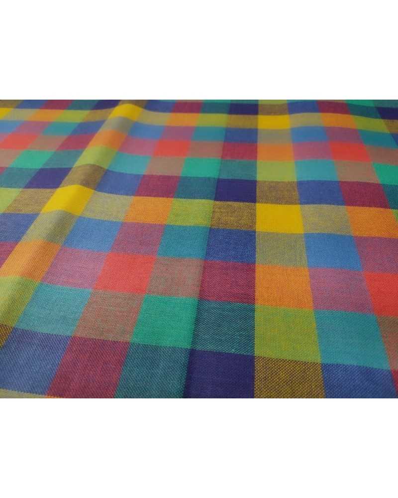 50 Cm Pure Cotton Fabric Multicolor Scottish Tablecloth Yarn Dyed H 140