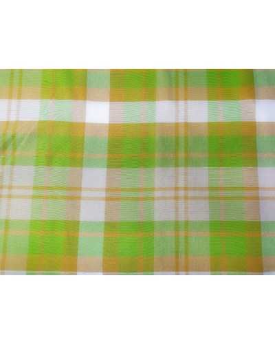 Grande nappe 50 cm pur coton écossais teint en fil H 140