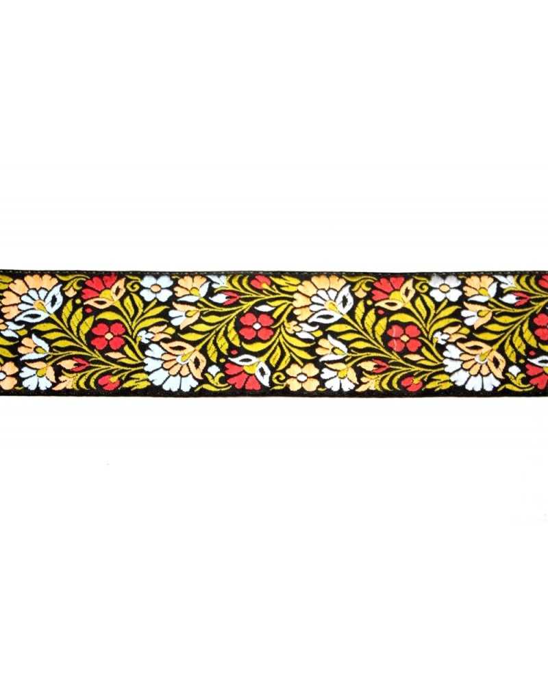 50 cm Trennwand, Gallonenblume, bestickte schwarze Basis, 6 cm hoch