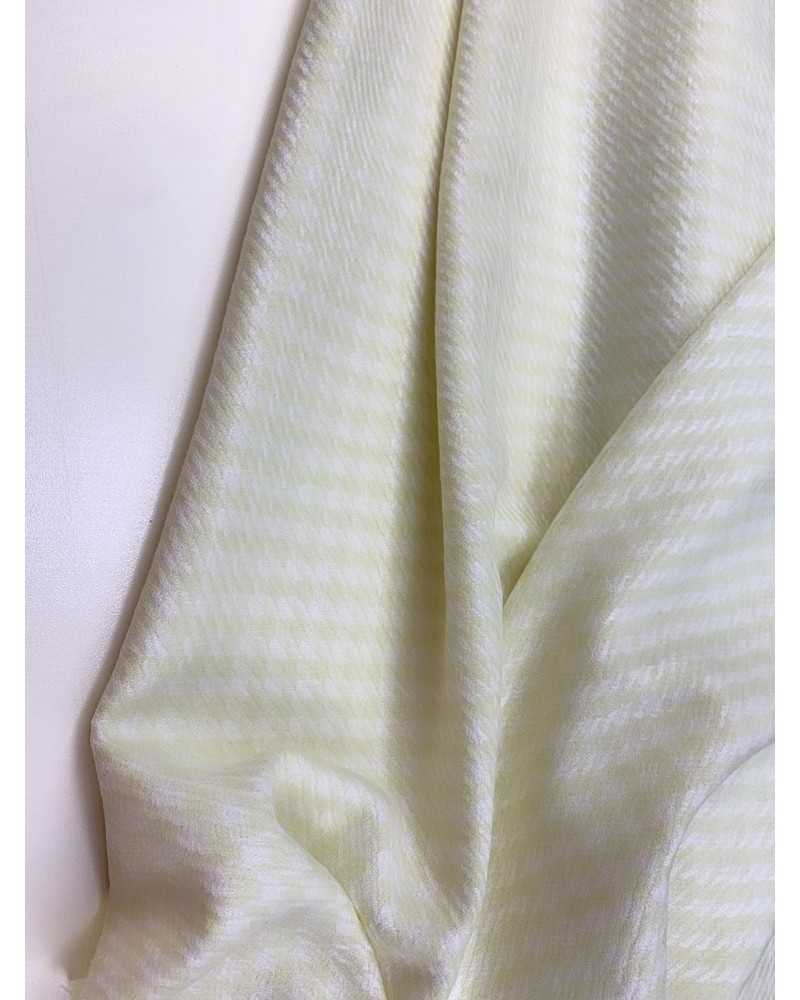 50 Cm Tessuto Pura Lana Pied-de-poul Giallo H 150