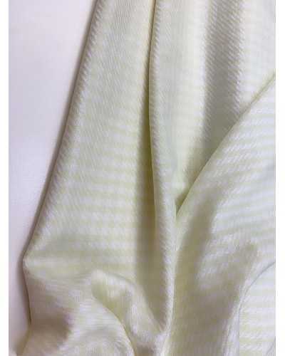 50 Cm Tessuto Pura Lana Pied-de-poul Giallo H 150