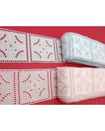 50 Cm Sangallo Lace Square Tile Flower Design Center 6 Cm High 7 Pieces