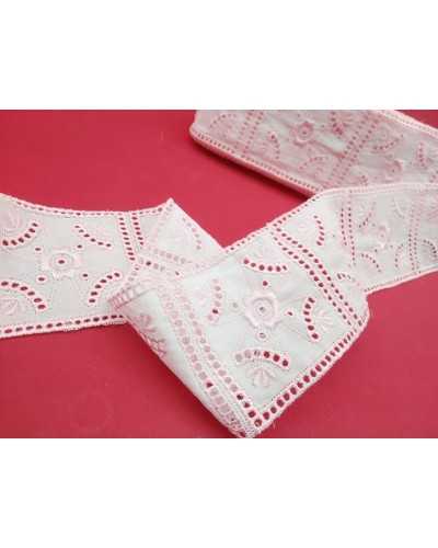 50 Cm Sangallo Lace Square Tile Flower Design Center 6 Cm High 7 Pieces