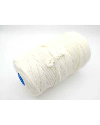 Hilo Macrame 4 Mm Cuerda Algodon Hilo Trenzado 3 Hebras 500 GR 130 Mt