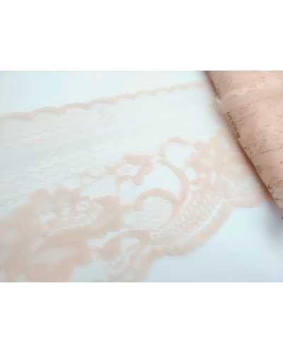 Scalloped lace Lace tulle white high cm 12