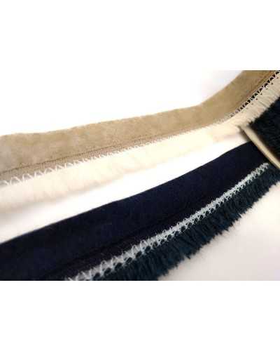 Besatz Rand Fransen Wolltuch 3 cm hoch