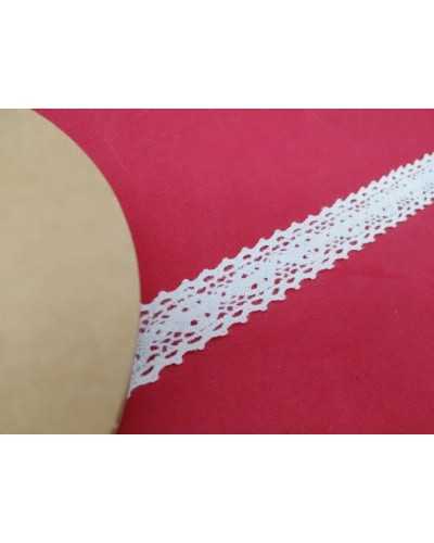 Trimmings Lace Cotton Lace Partition High 15 Mm Scalloped
