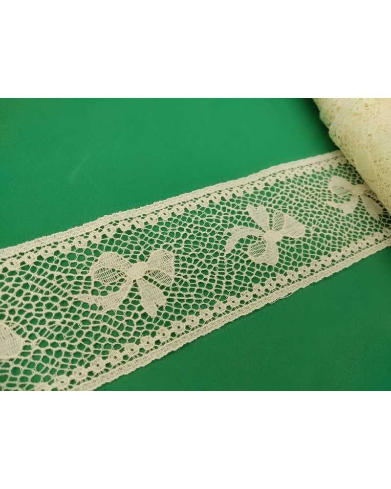 Lace Cotton Lace Bow Ecru Partition High 45 Mm