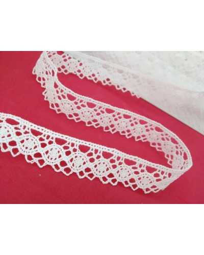 Dentelle Coton Dentelle Aux fuseaux Filet Festonné Pointe Haute 2 Cm