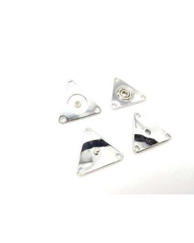 Snap Button Polished Metal Model Triangle Sewing size 27 Mm