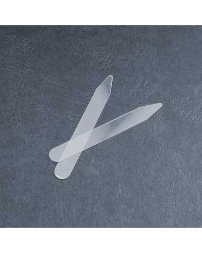 2 Férulas Camiseras Plástico Transparente 75x10 Mm