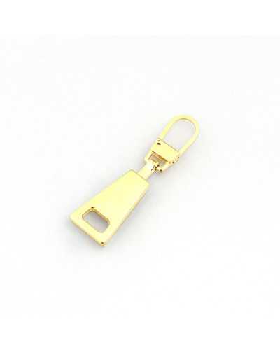 Tirador Cremallera Metal Geométrica Slider 44x12 Mm