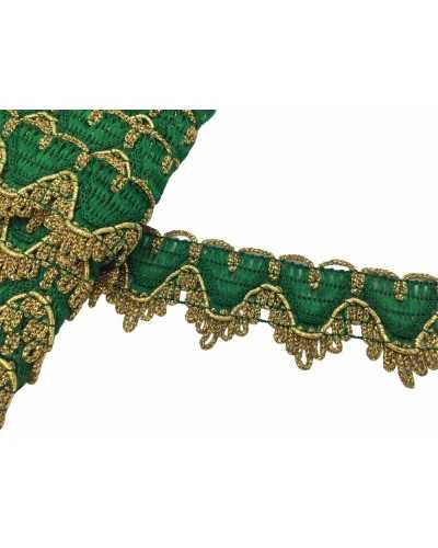 Passementerie Broderie Coeur Lurex 3 Cm De Haut