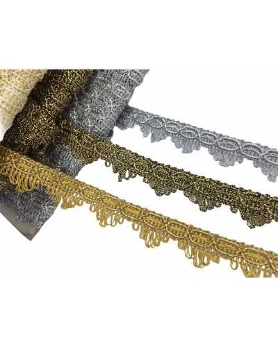 Passementerie Lurex Couverture Point Tack Ameublement Défilé De Mode 15 Mm De Haut
