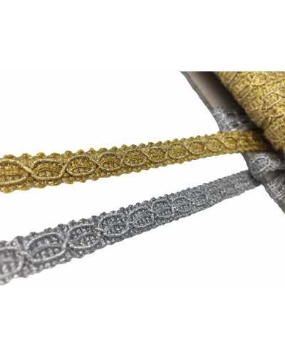 Garnituren Copripunto Agremano Serpentine Lurex hoch 1 cm