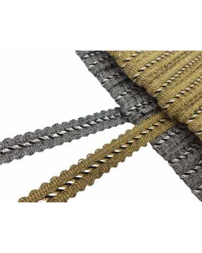 Garnituren Lurex-Punktabdeckungskordel Weiß Schwarz Hoch 15 mm