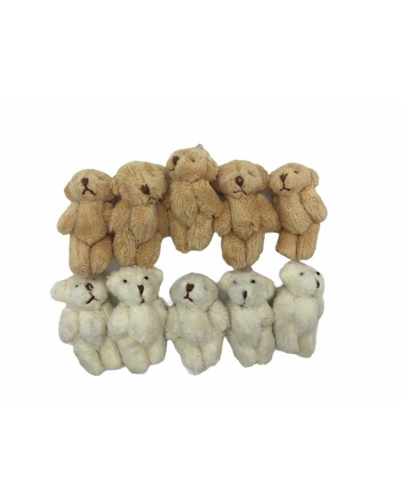 Fingerpuppen, 10 Stück, Tiere, Bären, weicher Samtstoff, 6 cm hoch
