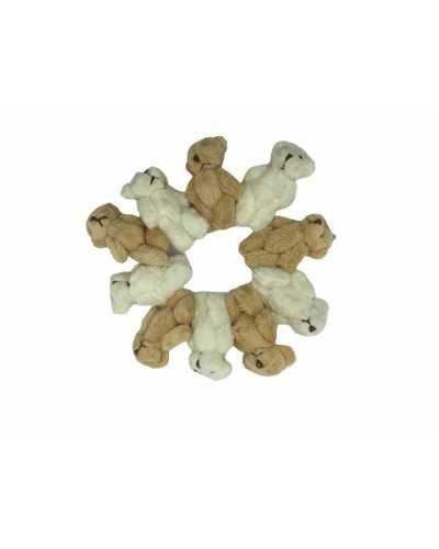 Marionnettes à Doigts 10 Pcs Animaux Ours Tissu Velours Doux 6 Cm De Haut