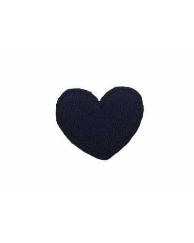 Thermoadhesive Application Patch Embroidered Heart with Strass Cm 4x3