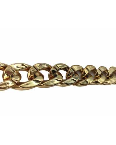 50 Cm Catena Abbigliamento Moda Passamaneria Resina Lucida Liscia Alta 17 Mm