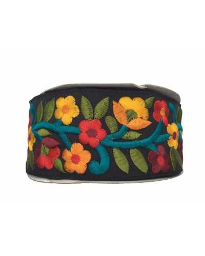 50 Cm Passementerie Cloison Gallon Fleur Brodée Brillant 6 Cm De Haut