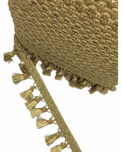 Trimmings Fringe Chives Gold Lurex Tassel High 65 Mm