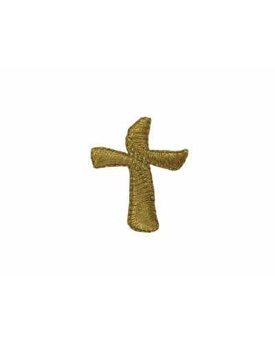 Parche Termoadhesivo Cruz Tau Oro Lurex Mm 37x30