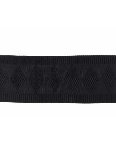 50 cm Besätze, elastisches Band, Rockgürtel, schwarze Hose, 6 cm hoch