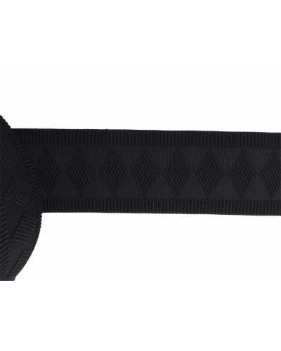 50 cm Besätze, elastisches Band, Rockgürtel, schwarze Hose, 6 cm hoch